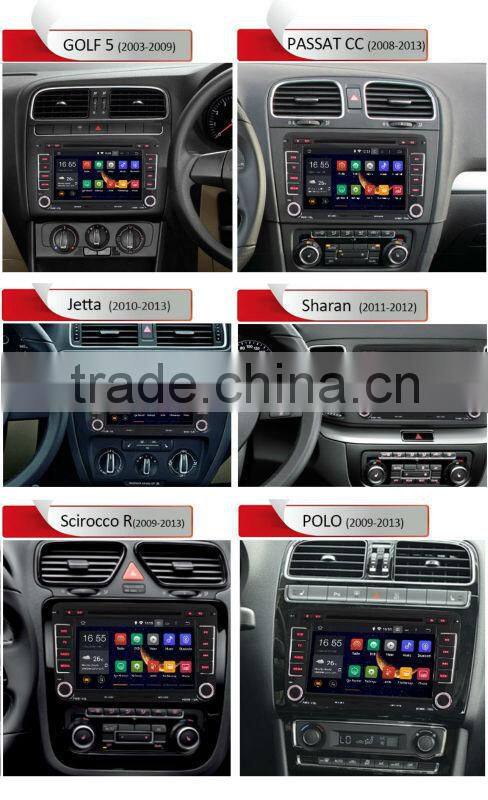 2 Din Car DVD Player for Volkswagen Android 4.4.4 OS RADIO+WIFI/3G+Torque OBD2+CANBUS+GPS+BT+AUX in/out+USB/SD+Two USB+SWC Playe