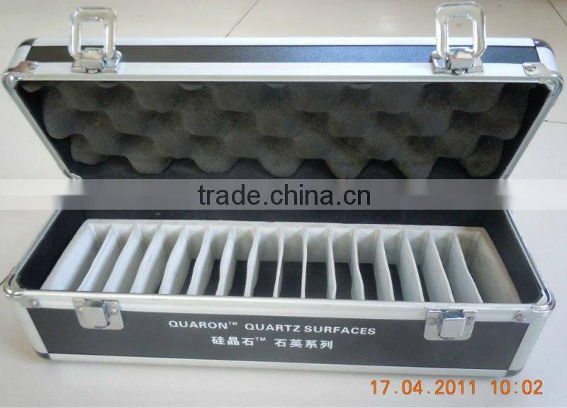 aluminum quartz display box with inner lattice shape