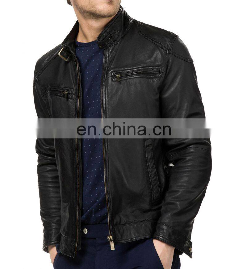 high quality sheep leather fashion jacket men