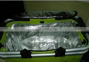 folding picnic basket with aluminium frame