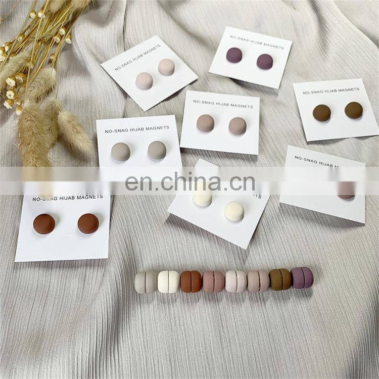 Wholesale Cheap 29 Colors NO SNAG Hijab Magnets Gold Silver Magnetic Brooch Magnet Hijab Muslim Accessories Clip Scarf Pins