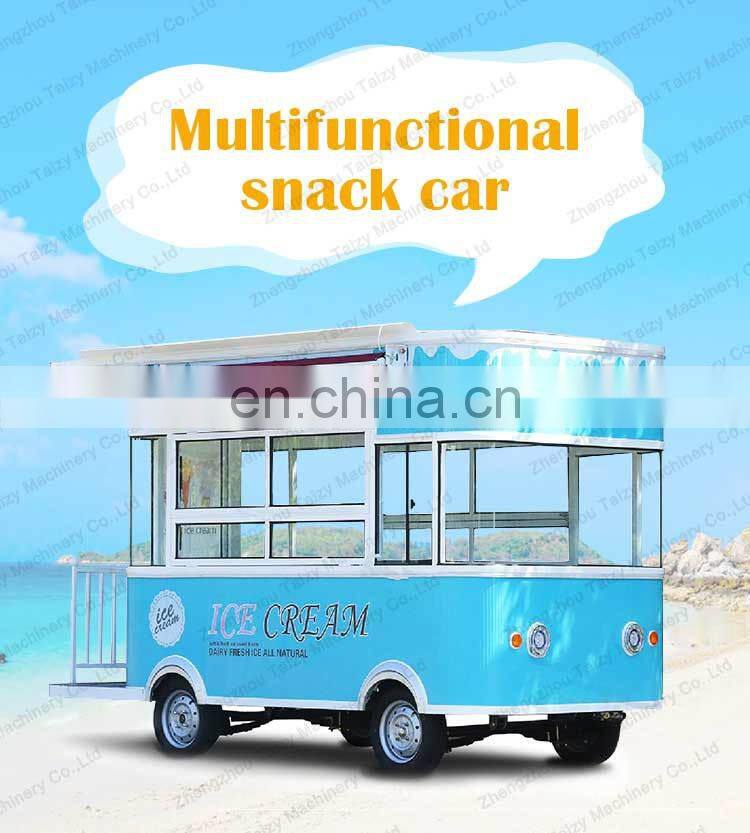 mobile deep fryer food carts Ice Cream bbq dining car fast food truck