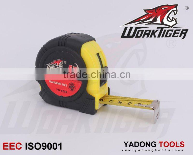 one stop rubber covered yellow abs case measuring tools