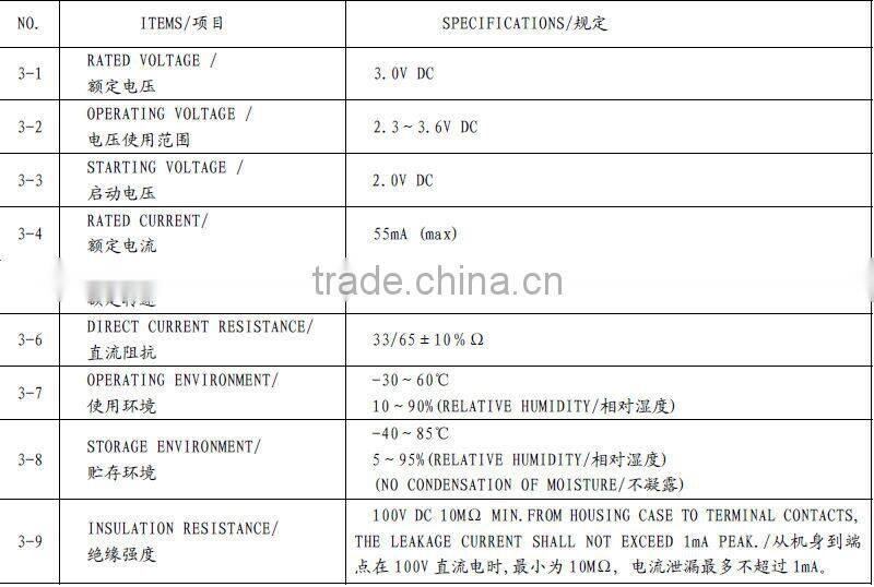 3.0V 4mm dc brush coreless small electric motor for small toys