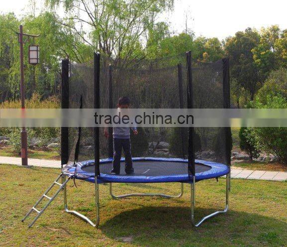 8ft trampoline with safety net and ladder,pads