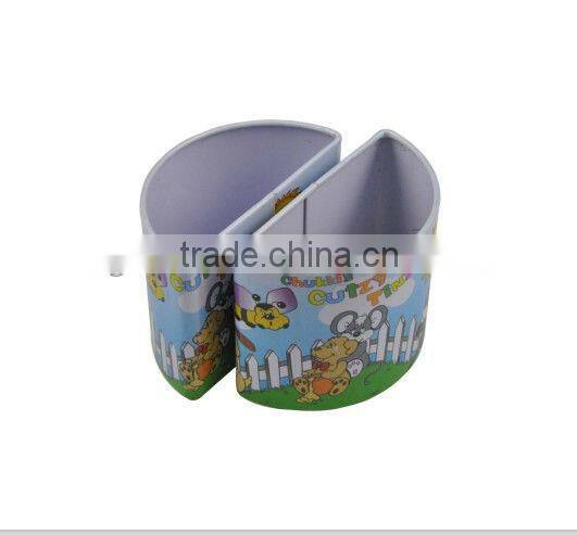 Custom design round cd tin box