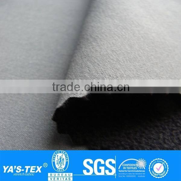 3 layers black grey laminated waterproof dyed polyester spandex fabric for athletic apparel