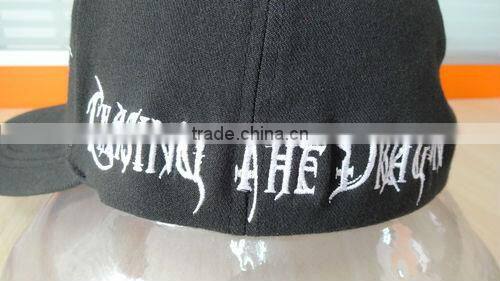 high quality printed green 6 panel fitted baseball hat
