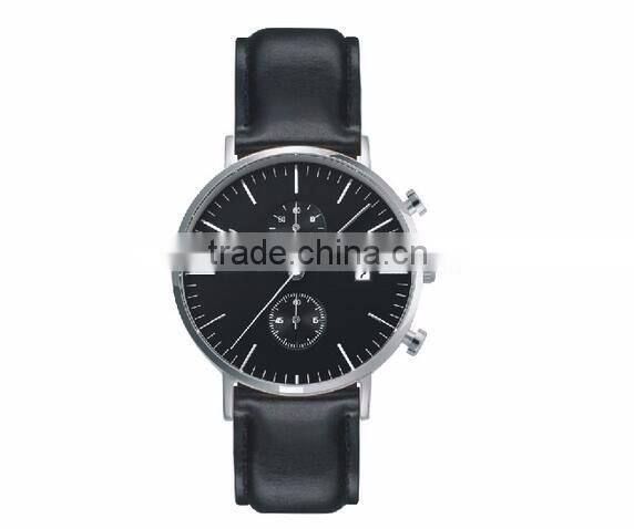 2016 Wholesale Price Men Chronograph wrist watch Mesh Strap Quartz Watch