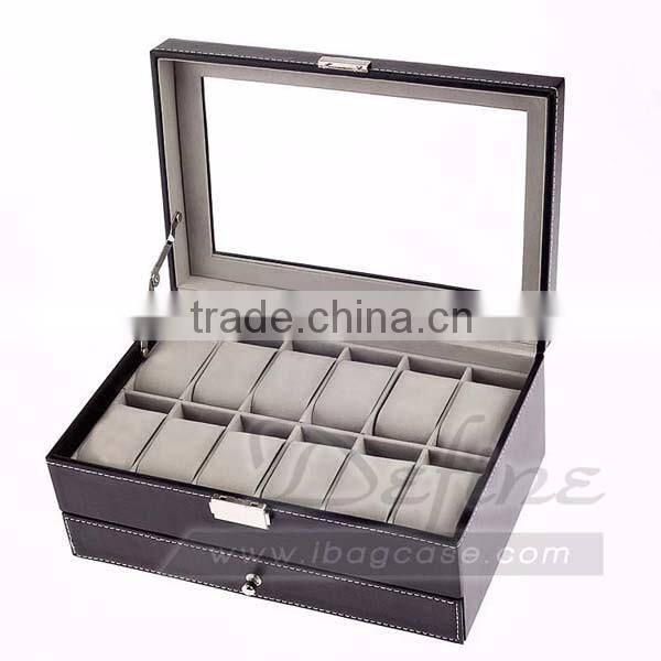 Multifunction Duble Layer Watch Box Jewelry Storage Box