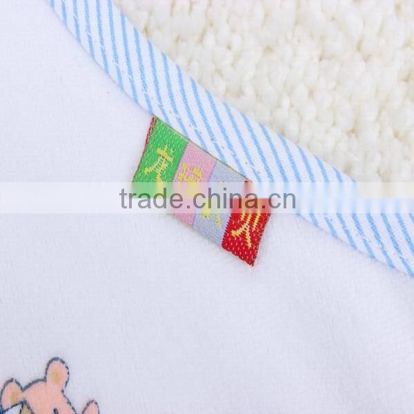 WZ-MS-029 velvet plain white baby body bibs