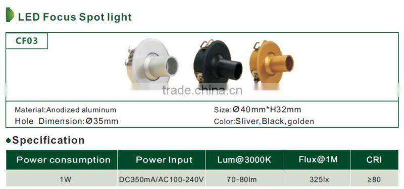 mini led display jewelry showcases light 1w DC 350mA