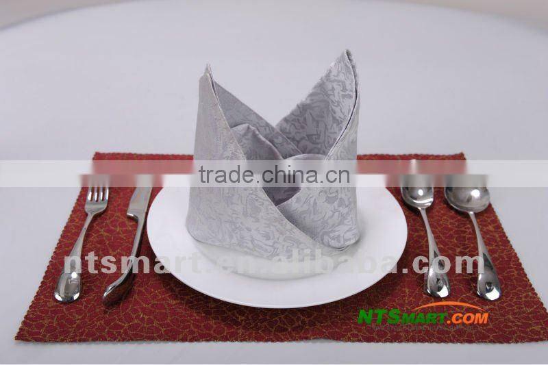 polyester jacquard hotel table napkin
