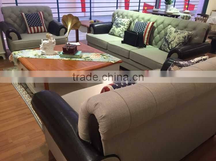 S8513 American fabric three seat Special offer sofa for complete set