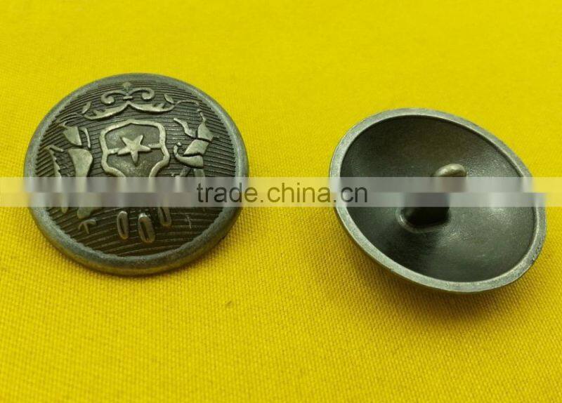 25mm Lion Head logo Metal Shank Button For Coats -- MJ3695