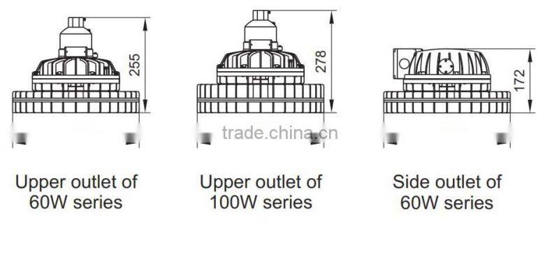 100w industrial led high bay light fixtures for Hazardous Location