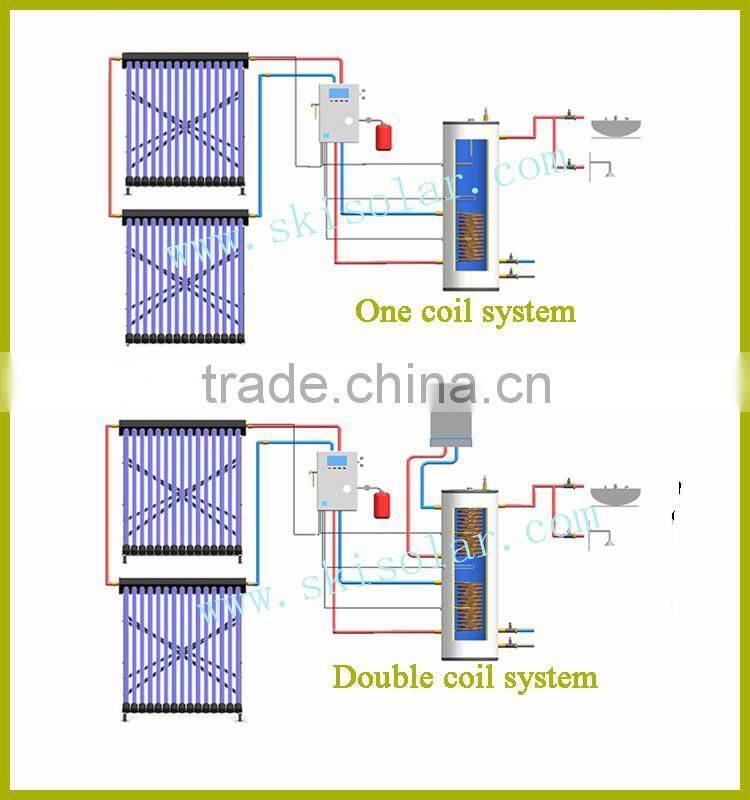 villa split vacuum tube solar water heater