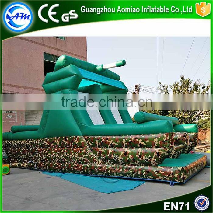 Popular Inflatable adult obstacle course slide inflatable camo for outdoor