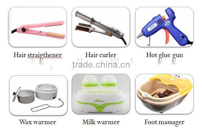 Ceramic PTC heater for Hair Curlers