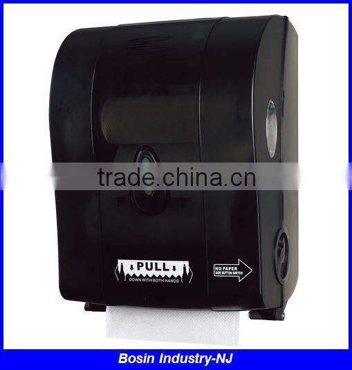 plastic jumbo roll auto cut tissue dispenser