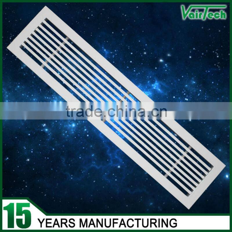 Powder coating aluminum linear bar grille air diffuser for hvac system