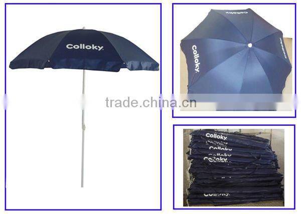 High quality 2.5m Printed windproof beach umbrella