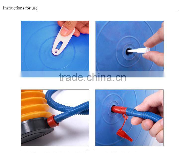 2016 big half massage ball with pump spiky massage ball pass EN71