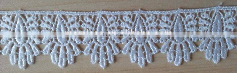 Wholesale new design 100% polyester chemical lace trim