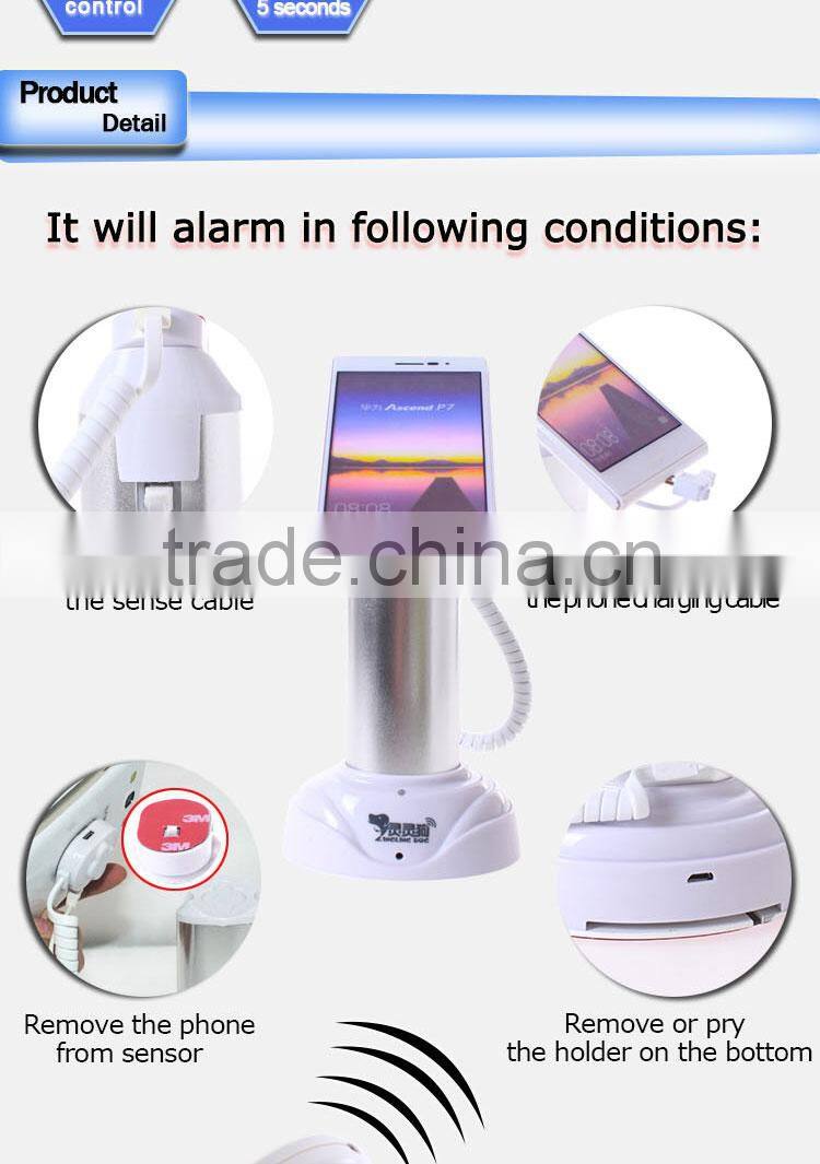 Standalone aluminium anti-shoplifting system for mobile phone