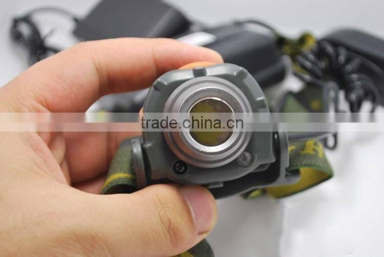 Inductive fishing camping rechargeable led headlamp