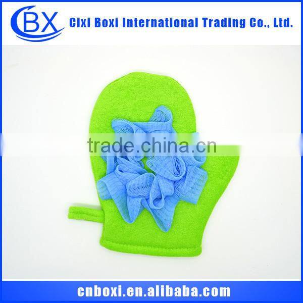 Comfortable cute polyester/nylon baby bath glove,bath sponges for kids