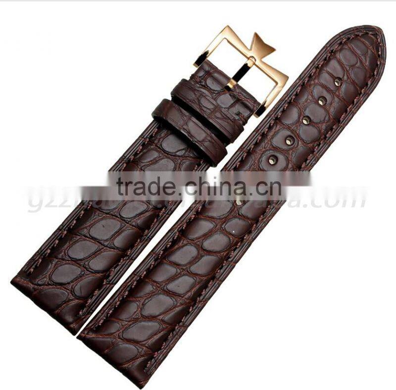 18|19|20|21mm hotsale genuine alligator leather Watch strap Wholesale 3PCS