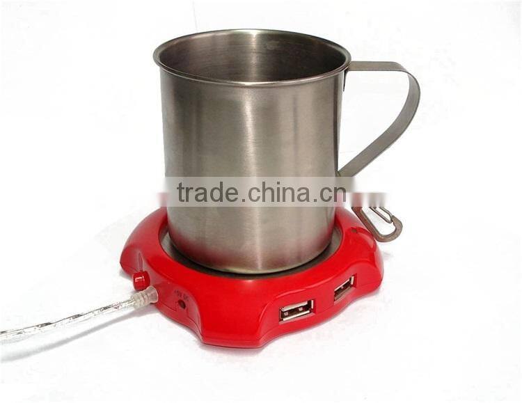 USB cup warmer mug heater with usb hub for computer