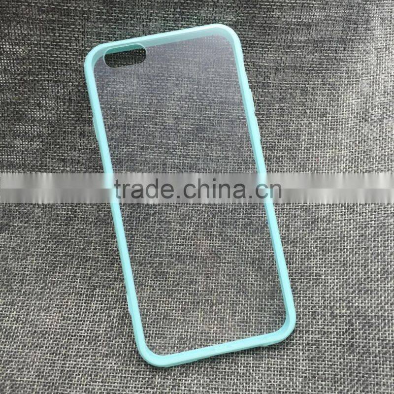 TPU BUMPER CLEAR HARD BACK MOBILE PHONE CASE FOR Iphone 6 6S Plus