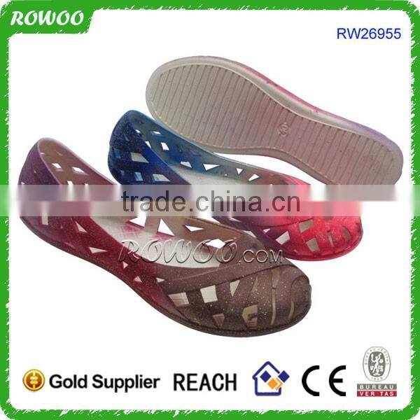 Comfortable jelly wedge PVC shoes nurse shoes with wedge heels