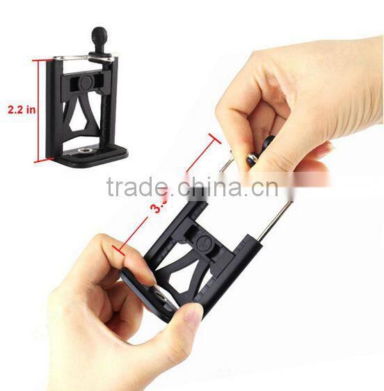 wirless Self-lock Extendable Monopod + Tripod Mount Adapter + Phone Clip Holder for GoPro Camera for iPhone Samsung Phone