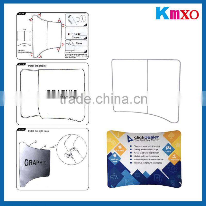 20 ft large size tension fabric pop up display stand