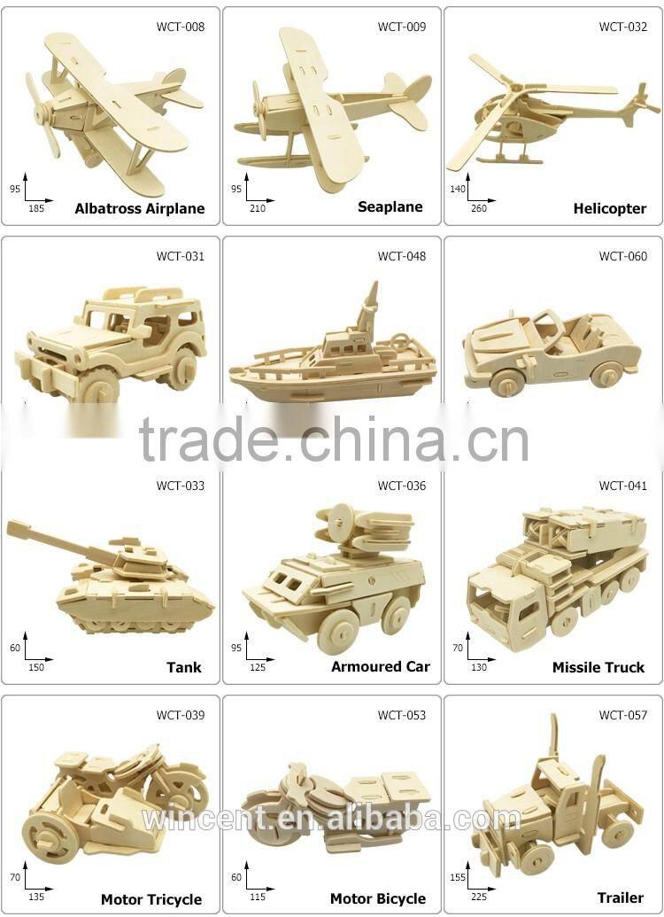 Dinosaurs Assembling 3D Wooden Puzzle Toys