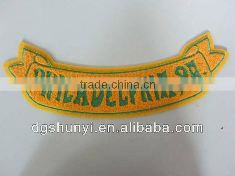 3D embroidery fabric emblem