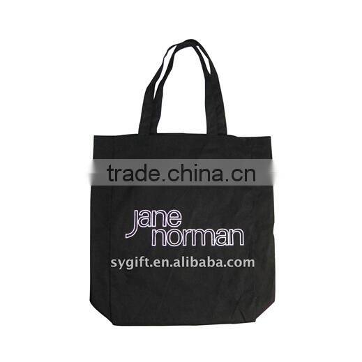Fashion style Foldable full color printing reusable bag shopping printed eco bag conference custom print cotton tote bag