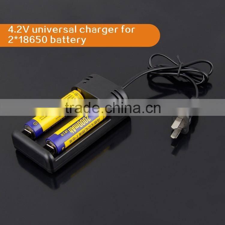 High power double light bulb led flashlight torch light