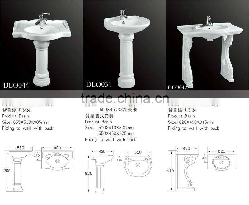 DLO054 Glazed surface new design toilet sinks