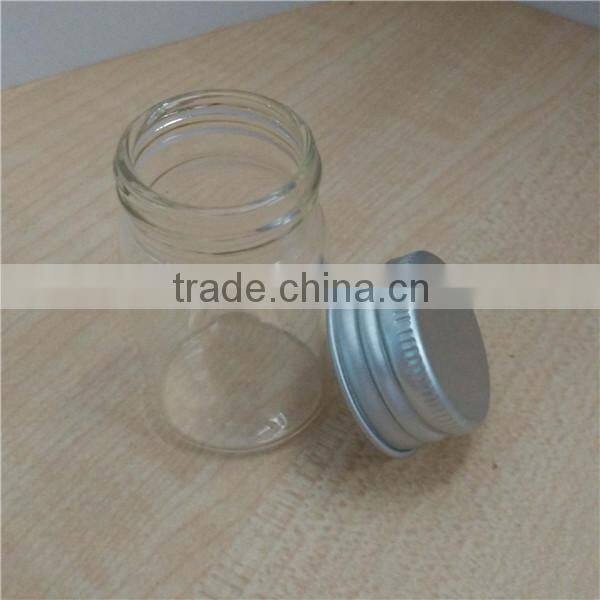 35*50mm transparent capsule bottle, small glass bottle