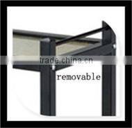 hotel air restaurant and public place Burst pattern hand pushed hot pottal car Detachable liquor 3 tier trolley