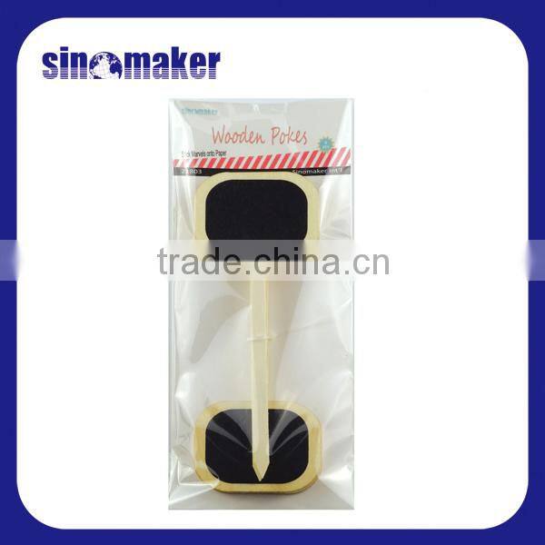 Mini chalkboard wooden message blackboard with stick pokes various shapes