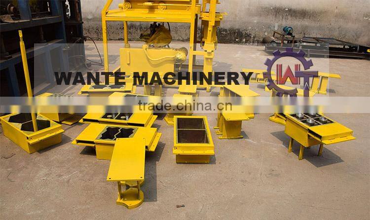 WANTE BRAND fully automatic and ecological modular interlocking brick machine