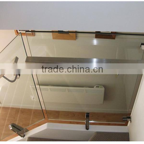 China manufacturer balcony glass mount top handrail bracket flexible