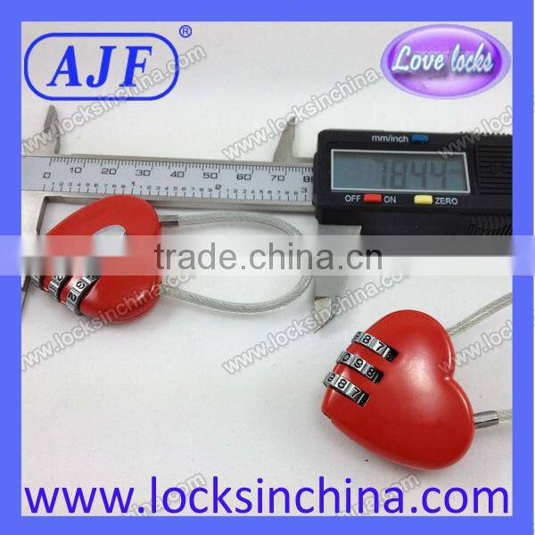 Cable luggage combination lock with a good discount