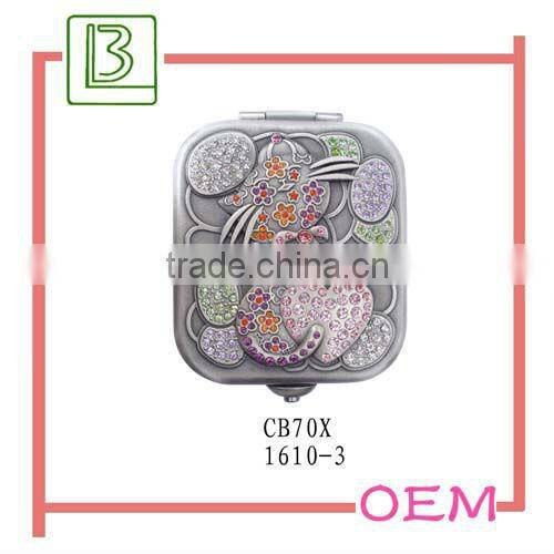 Metal Antique Silver Handheld Mirror