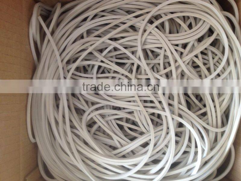 Natural elastic rubber thread for hairwear
